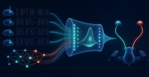 Population spike trains and neural connectivity entering an adaptive Bayesian filter